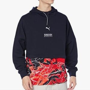 PUMA Men's Red Bull Racing Print Hoodie Sz. L